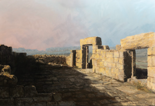 "Anim Synagogue Interior" Print by Avraham Vofsi