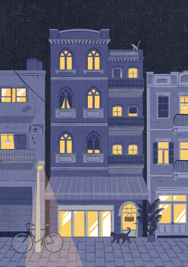 "Night" Print by Braceface Design
