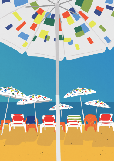 "Umbrella" Print by Braceface Design