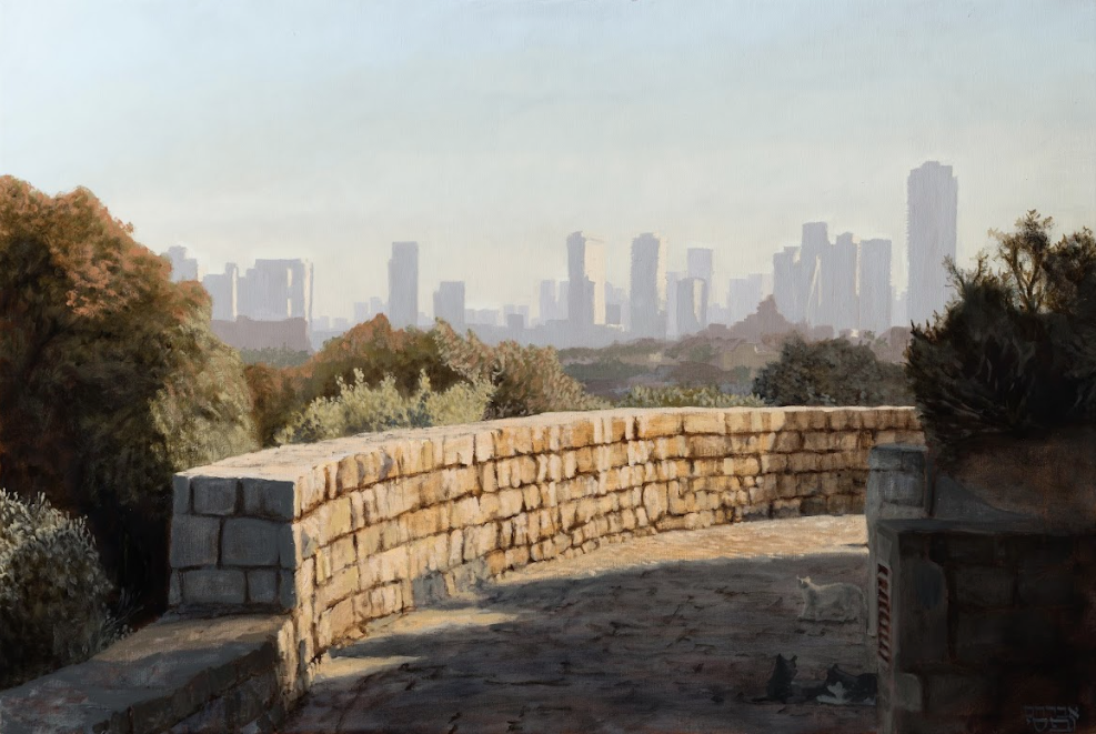 "Jaffa Towards Tel Aviv" Print by Avraham Vofsi