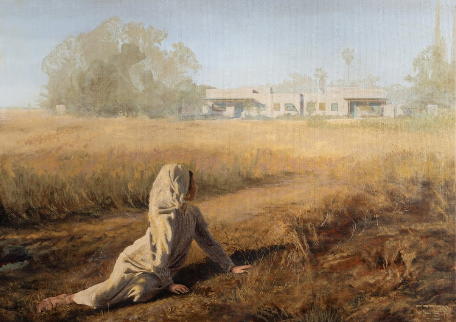"Kerem Shalom, after Christina's World" Print by Avraham Vofsi
