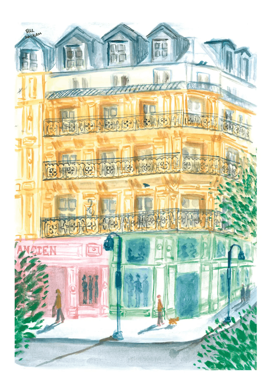 "Paris" Print by Ella Mishan