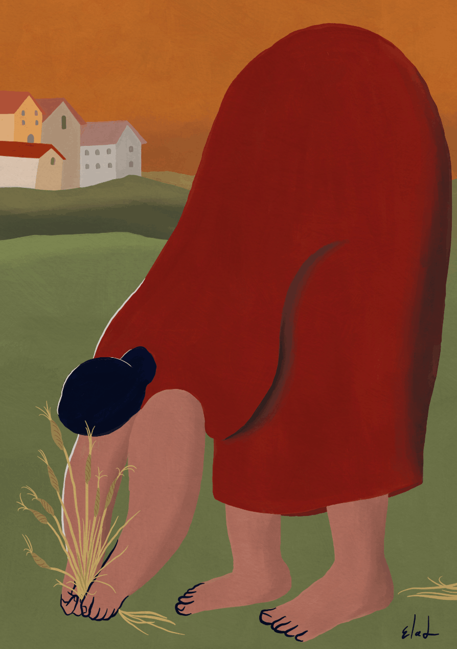 "The Red Lady" Print by Elad Mualem