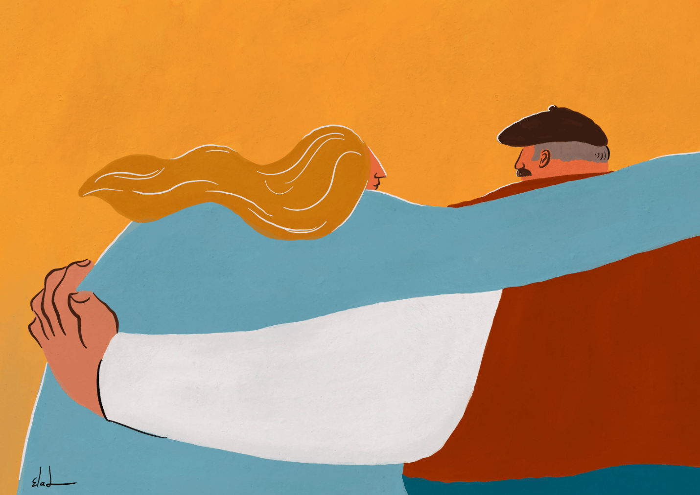 "Sunrise Couple" Print by Elad Mualem