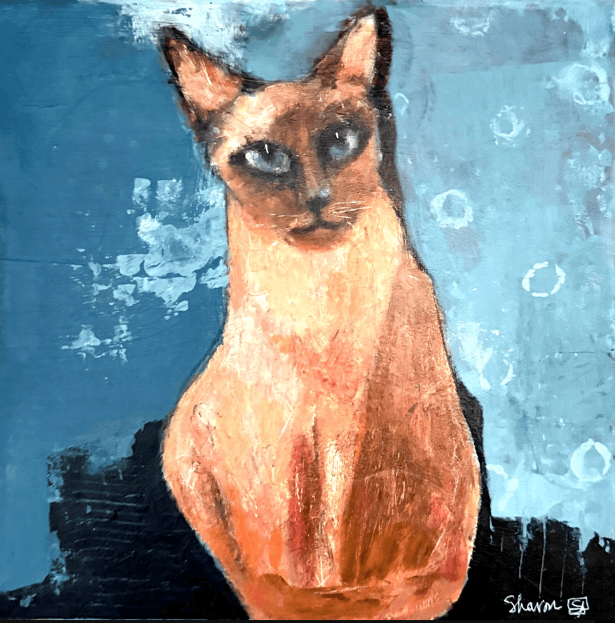 "Quizzical Cat" Print by Sharon Agassi