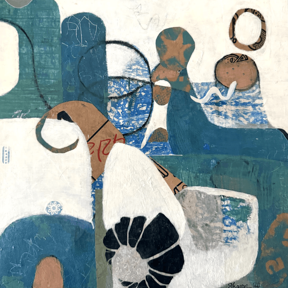 "Royal Blues" Print by Sharon Agassi