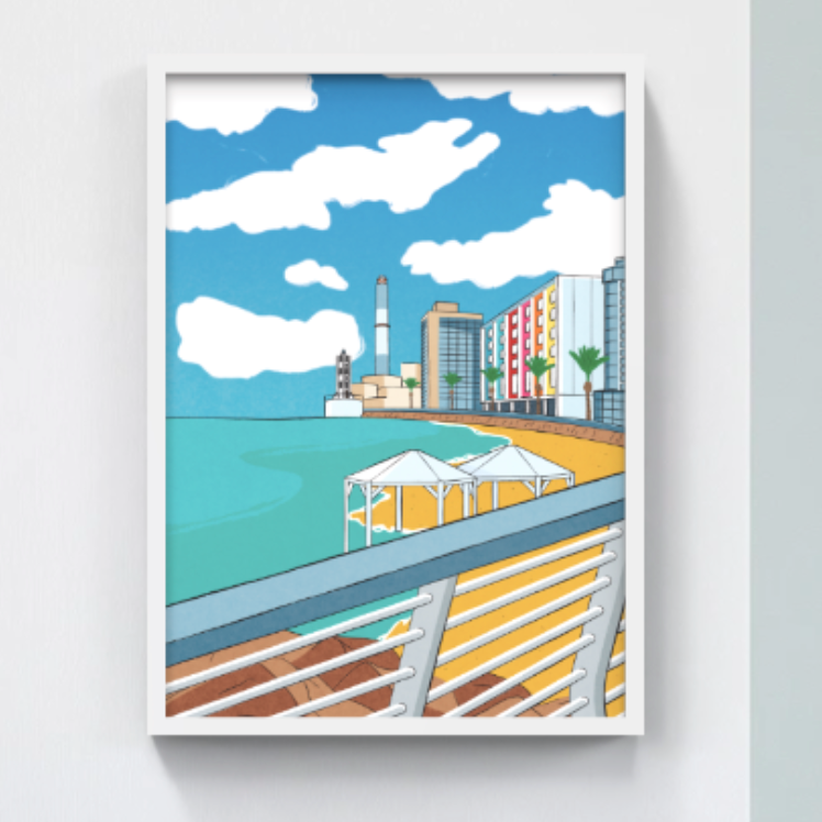 Tel Aviv Beach scene
