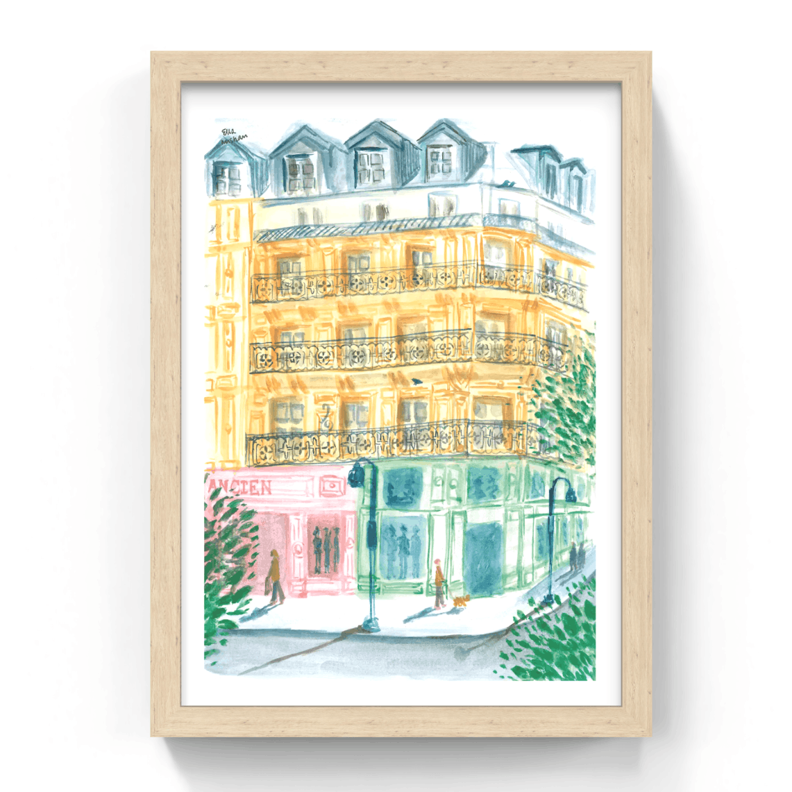 "Paris" Print by Ella Mishan